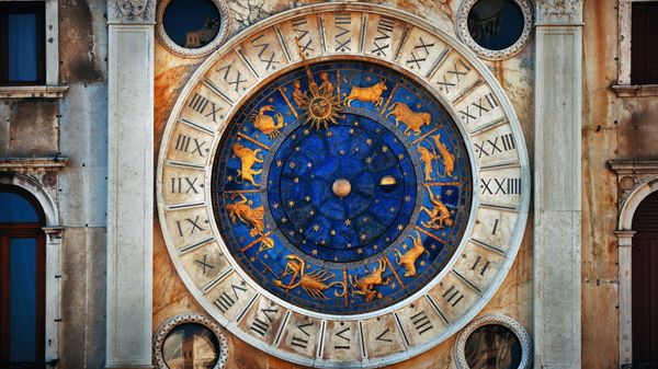 Orologio astronomico sulla Torre dell’Orologio a Piazza San Marco, Venezia