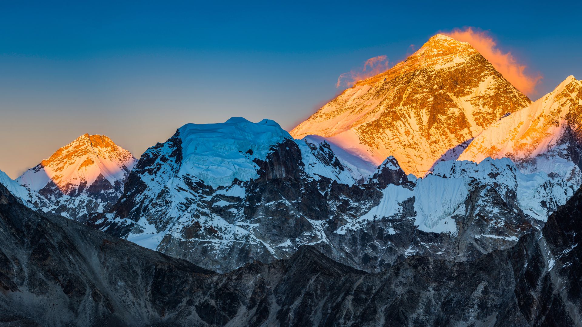 Mount Everest summit, Sagarmatha National Park, Nepal