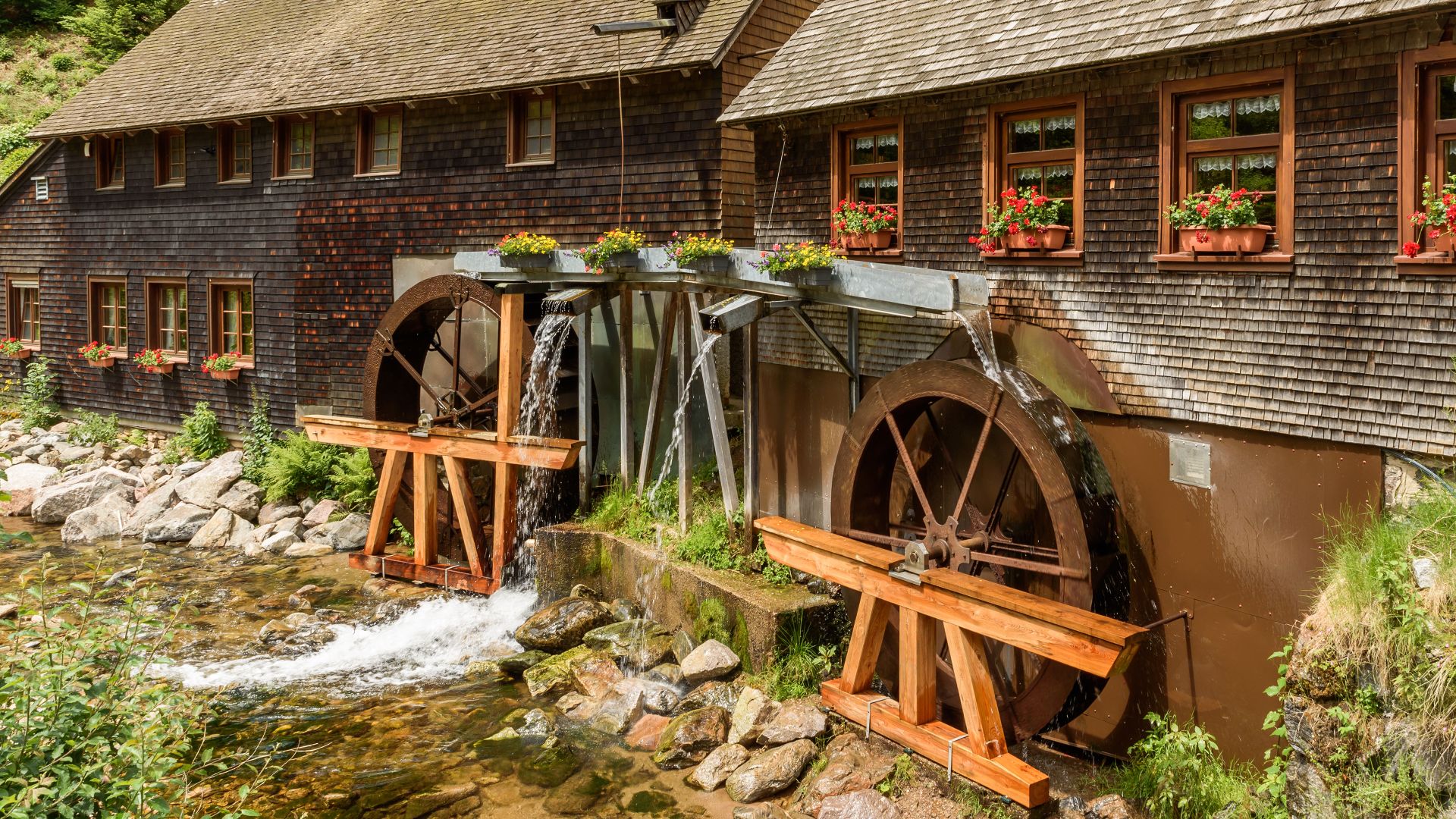 Die Hexenlochmühle im Schwarzwald bei Furtwangen, Baden‑Württemberg