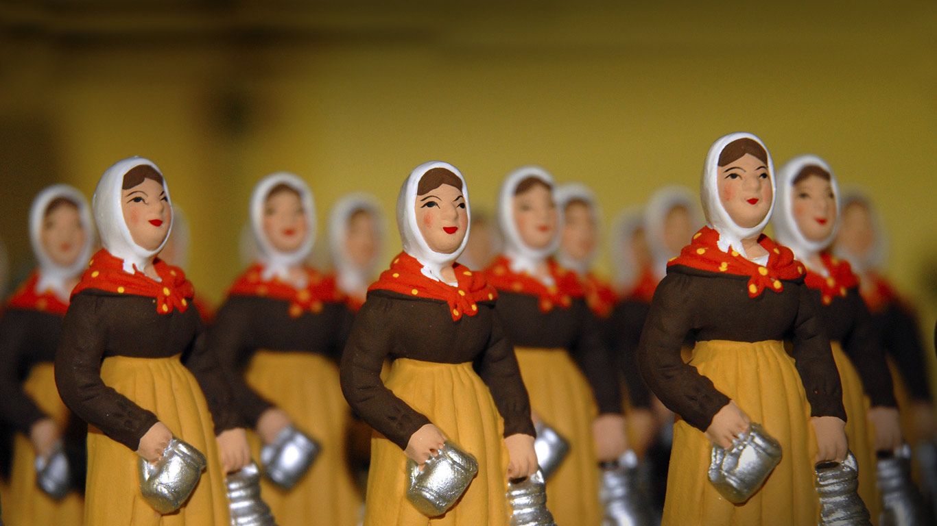 Santons à Marseille,  Bouches-du-Rhône, Provence-Alpes-Côte d’Azur