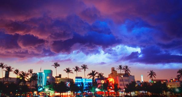 Art Deco buildings at Miami Beach, Florida