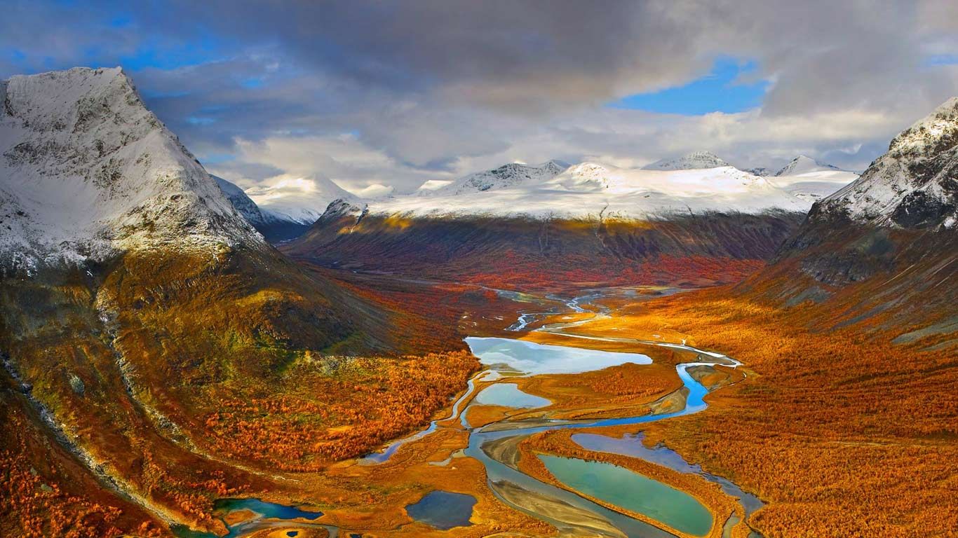 The Rapa Valley in Sarek National Park, Sweden