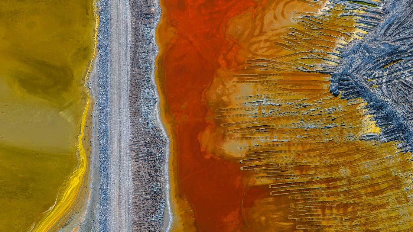 Owens Lake in Eastern California