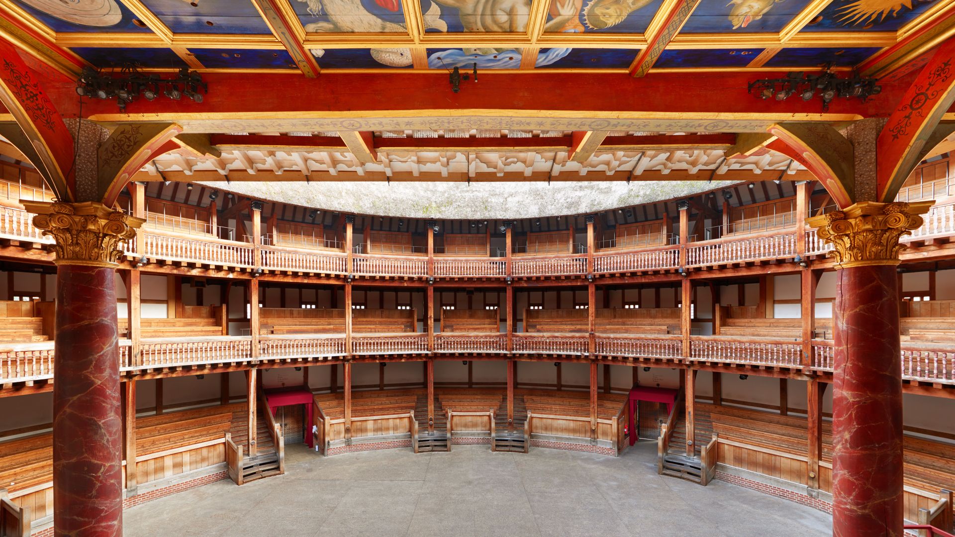 Globe Theatre di Shakespeare, Londra, Inghilterra