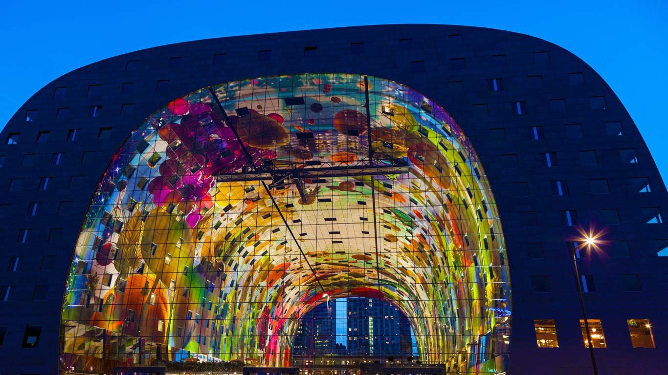 Market Hall in Rotterdam, Netherlands