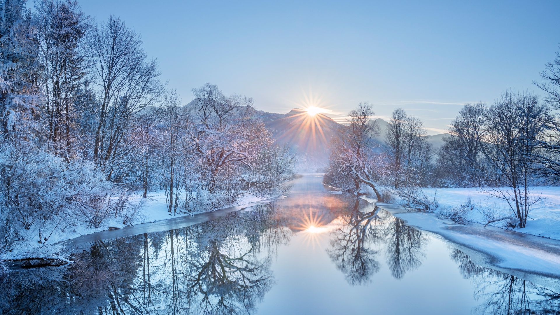 Loisach River at Lake Kochelsee, Bavaria, Germany