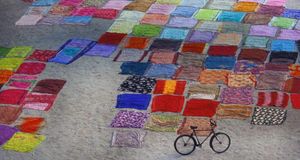 Indian saris drying in the sun (© Grant Faint / Getty Images) &copy; (Bing New Zealand)