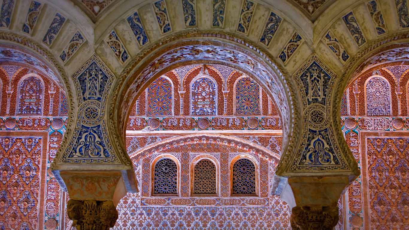 Ambassador's Hall in the Alcázar of Seville, Spain