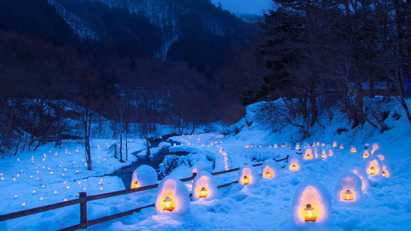 Yunishigawa Kamakura Festival in Tochigi Prefecture, Japan