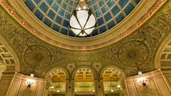 Tiffany Dome, Chicago Cultural Center, Illinois, United States