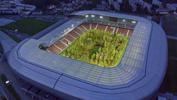 Klaus Littmann\'s \'FOR FOREST: The Unending Attraction of Nature\' in Wörthersee Stadion, Klagenfurt, Austria
