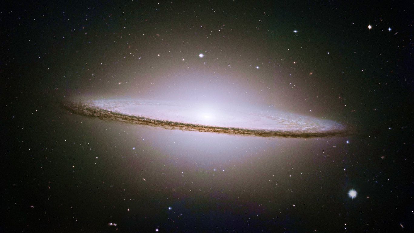 Sombrero Galaxy (Messier 104) as seen from NASA's Hubble Space Telescope