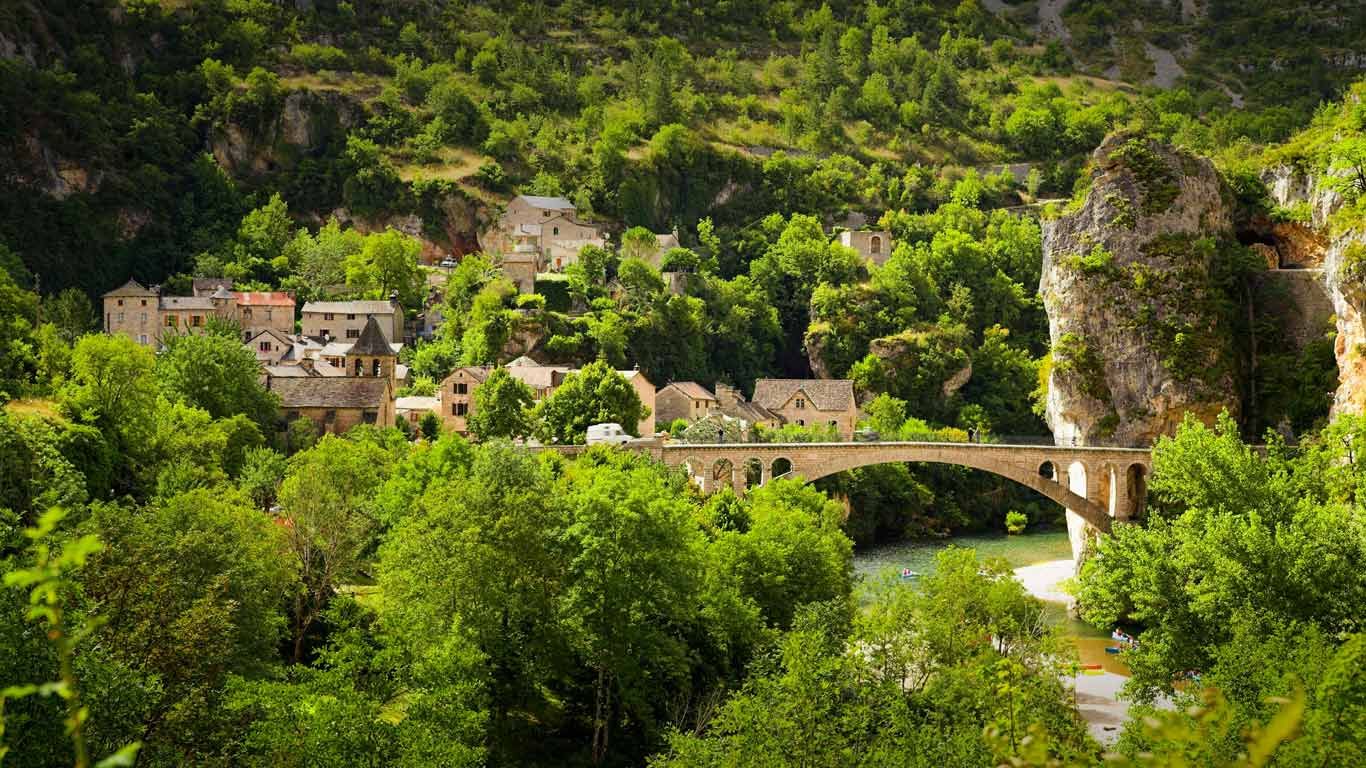 Gorges of Tarn in Cévennes National Park, Languedoc-Roussillon, France