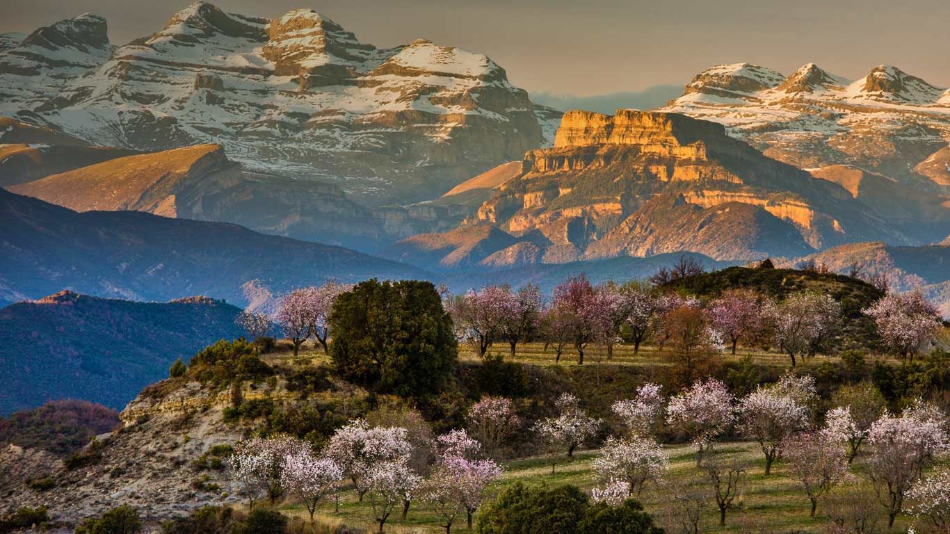 Springtime near the village of Aínsa-Sobrarbe, Spain