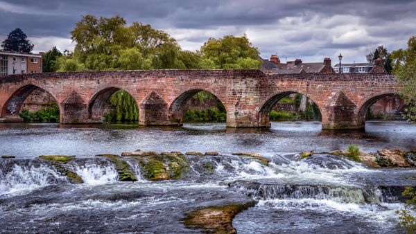 Devorgilla Bridge in Dumfries Galloway Scotland, UK