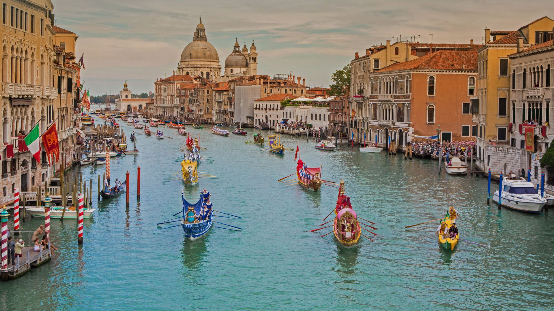 Régate historique sur le Grand Canal de Venise, Italie