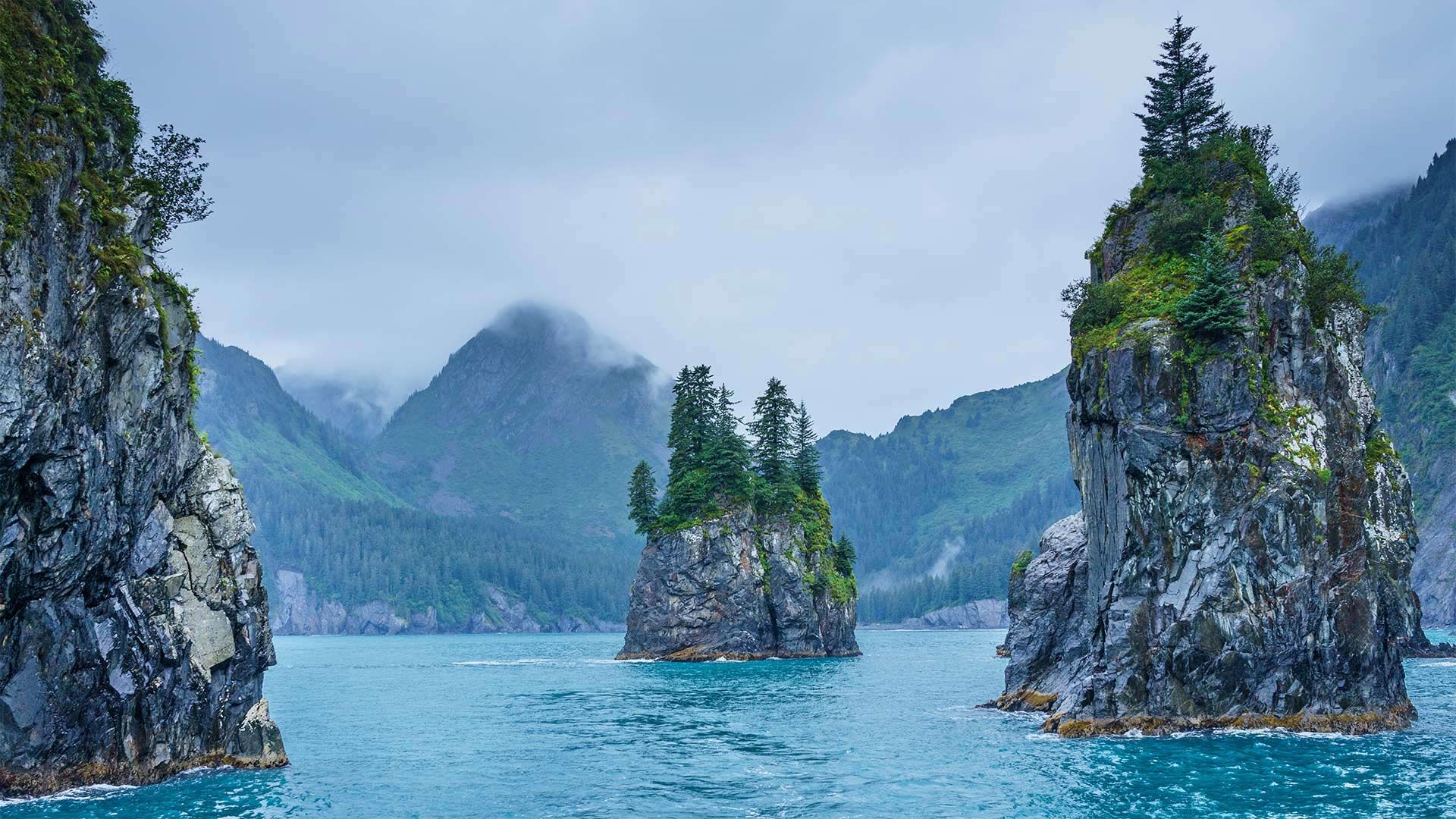 Cove of Spires in Kenai Fjords National Park, Alaska