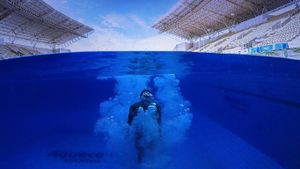 Maria Lenk Aquatics Center, Rio de Janeiro, Brazil (© Buda Mendes/Getty Images)(Bing United States)