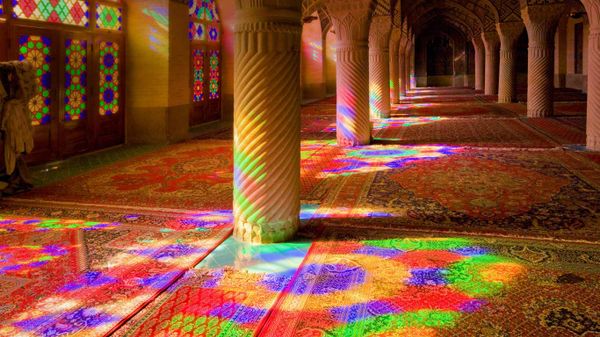 Nasīr al-Mulk Mosque in Shiraz, Iran