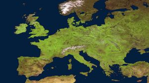 Printemps en Europe (© European Space Agency (ESA/VITO))(Bing France)