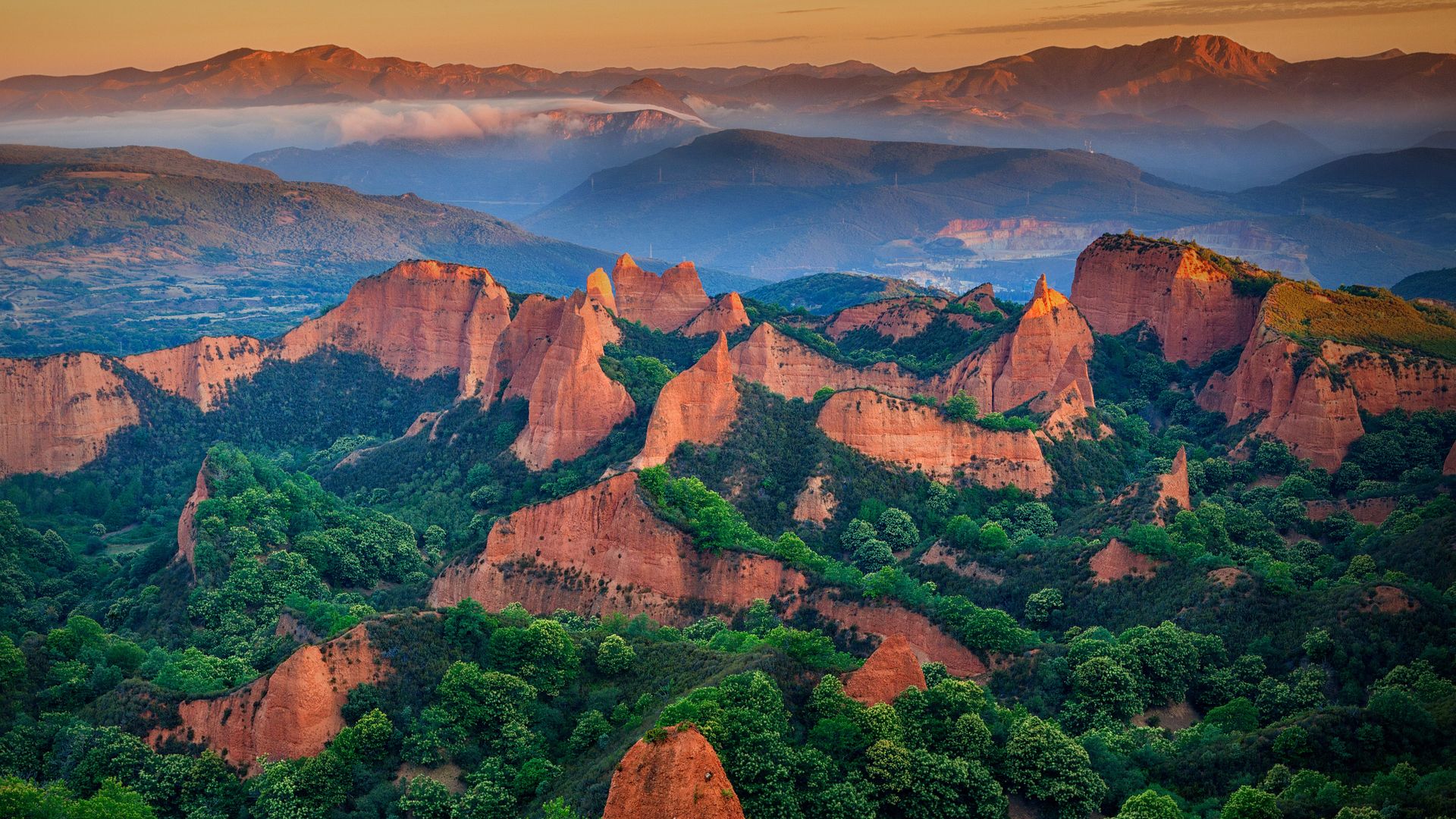 Ancient Roman gold mining site of Las Médulas, León province, Spain