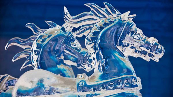 Ice sculptures during Winterlude Festival, Ottawa