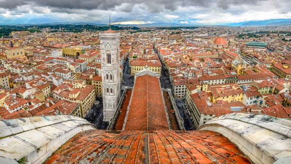 Vista di Firenze dal Duomo, Toscana, Italia