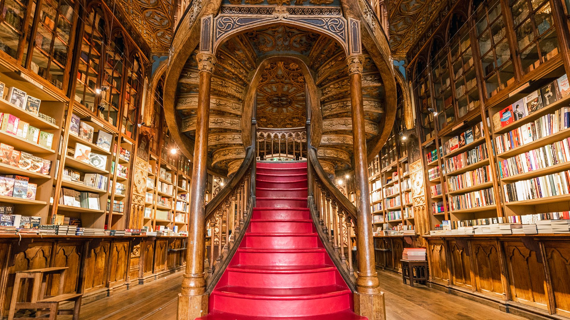 Livraria Lello, Porto, Portugal,