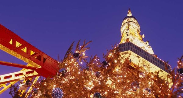 ｢東京タワーとクリスマスツリー｣東京, 芝公園