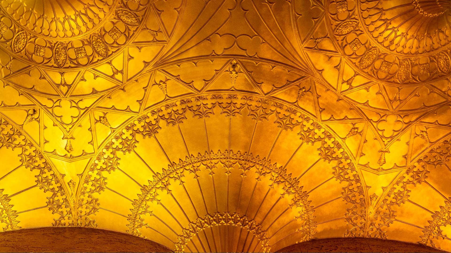 Fan vaulted ceiling of the foyer of the State Theatre, Sydney