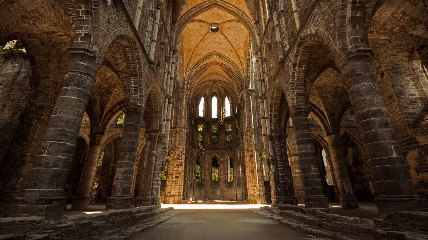 Villers Abbey in Villers-la-Ville, Belgium