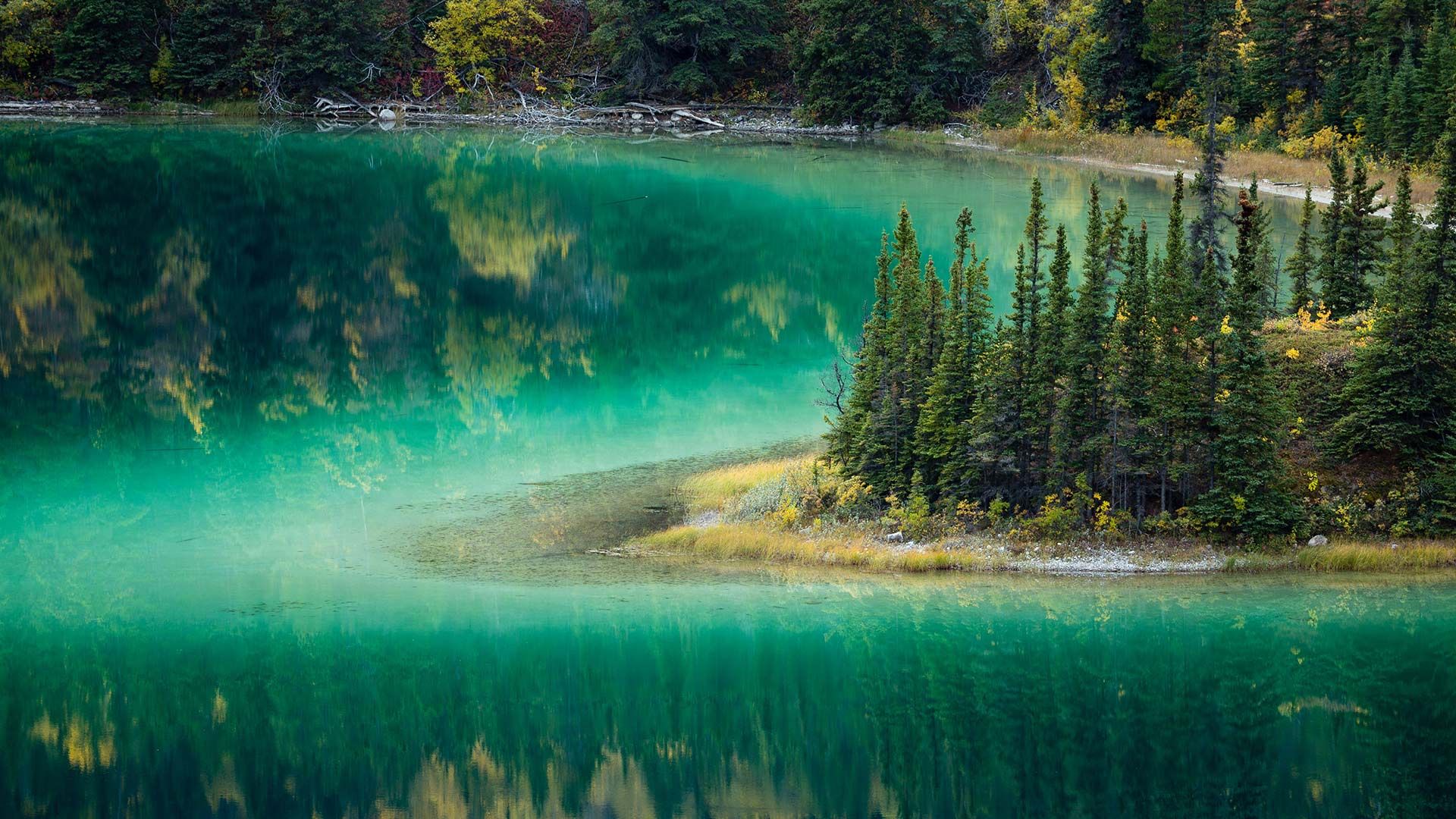 Emerald Lake near Carcross, Yukon, Canada
