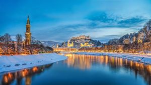 Salzburg with Salzach river, Austria (© MacEaton/Alamy)(Bing Australia)