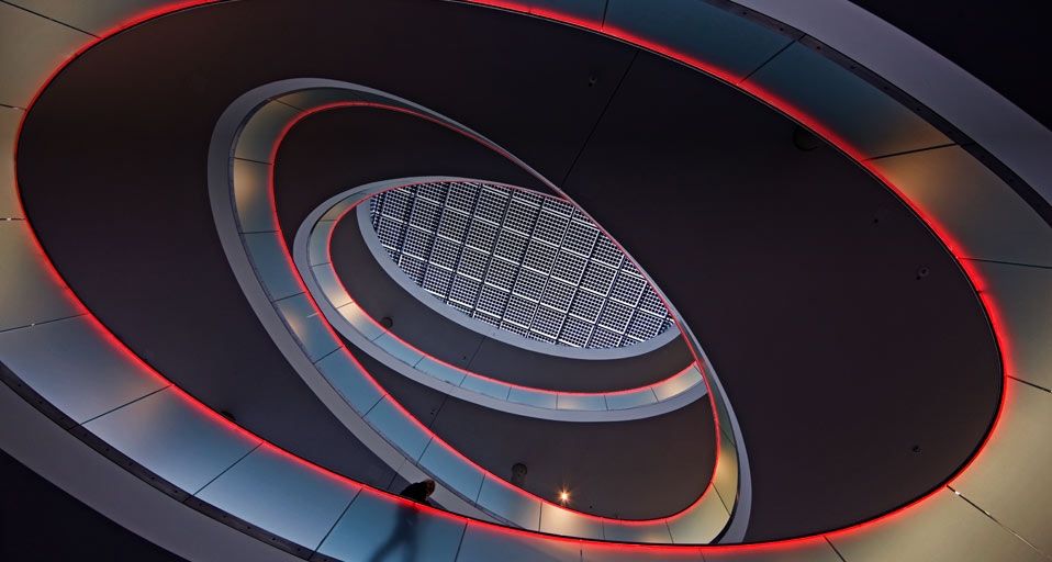 Interior view of SMA Solar Technology in Niestetal, Germany