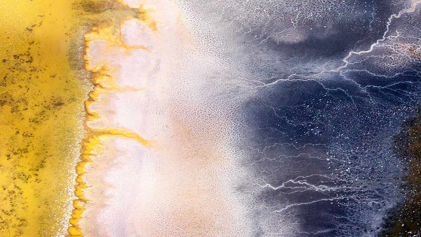 Aerial photography over the Cariboo region of British Columbia, Canada