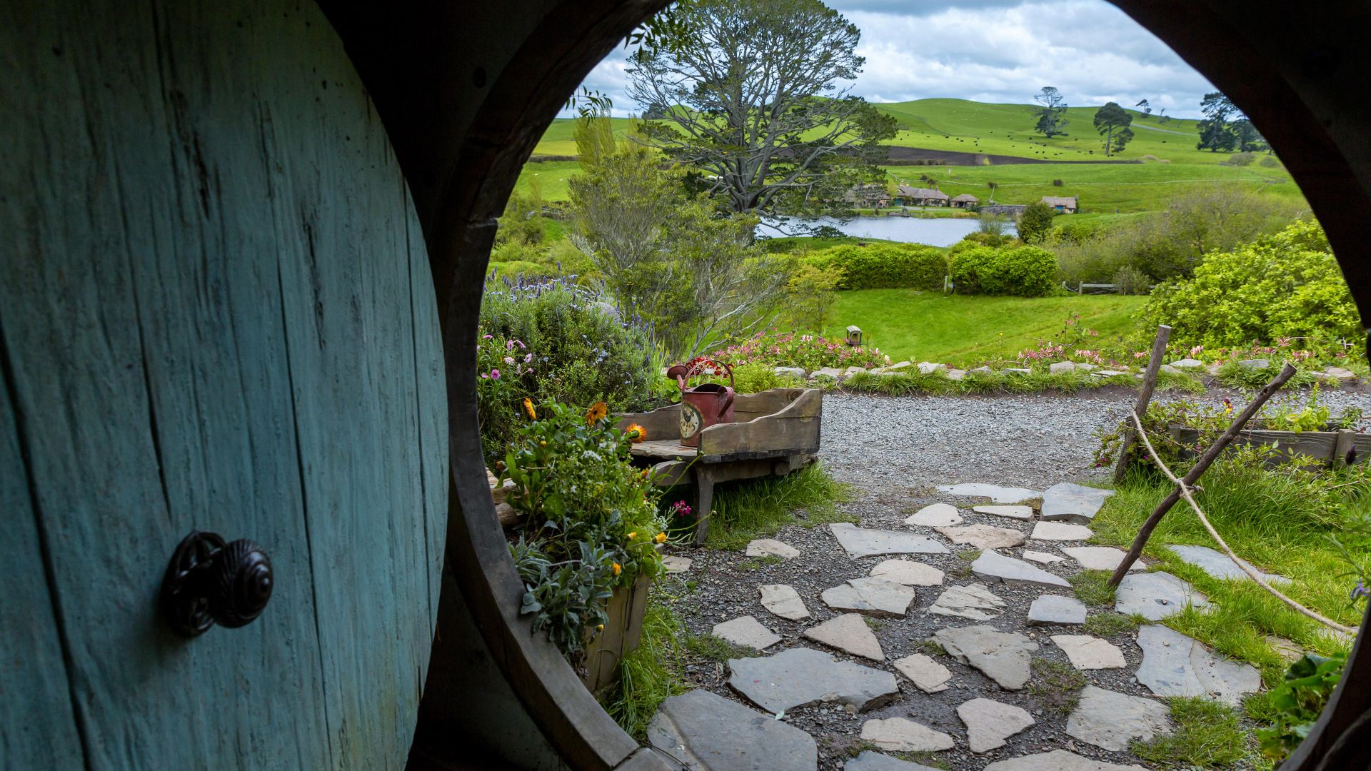 Set cinematografico di Hobbiton, Waikato, Nuova Zelanda