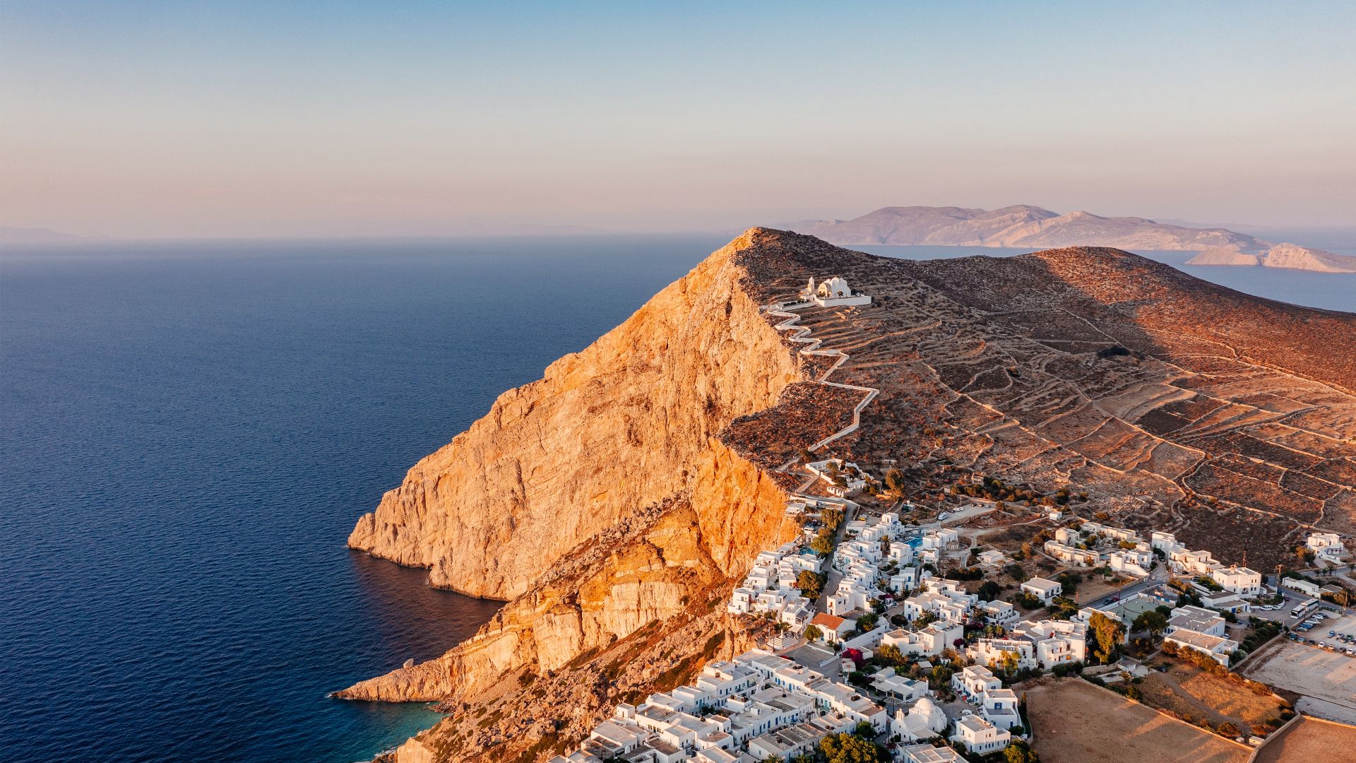 Chora, île de Folegandros, Cyclades, Grèce