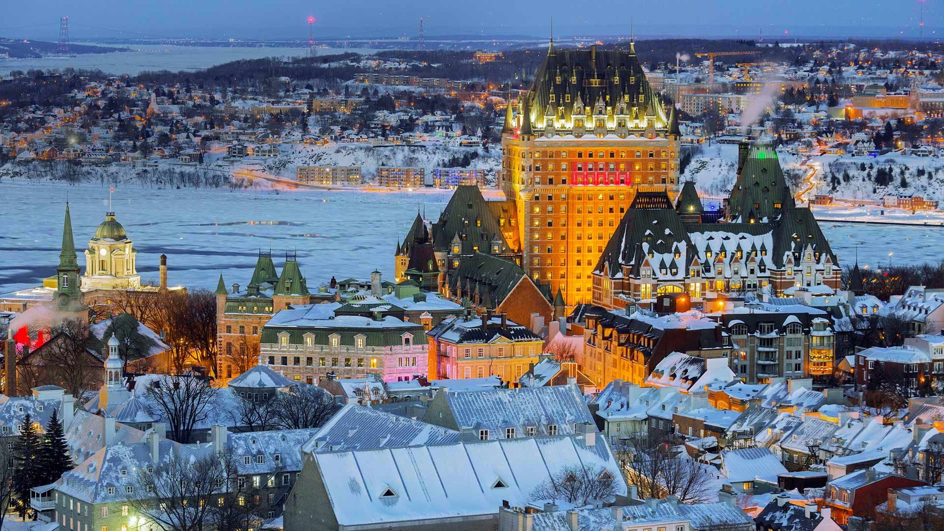 View of the Old City in Quebec City, Canada