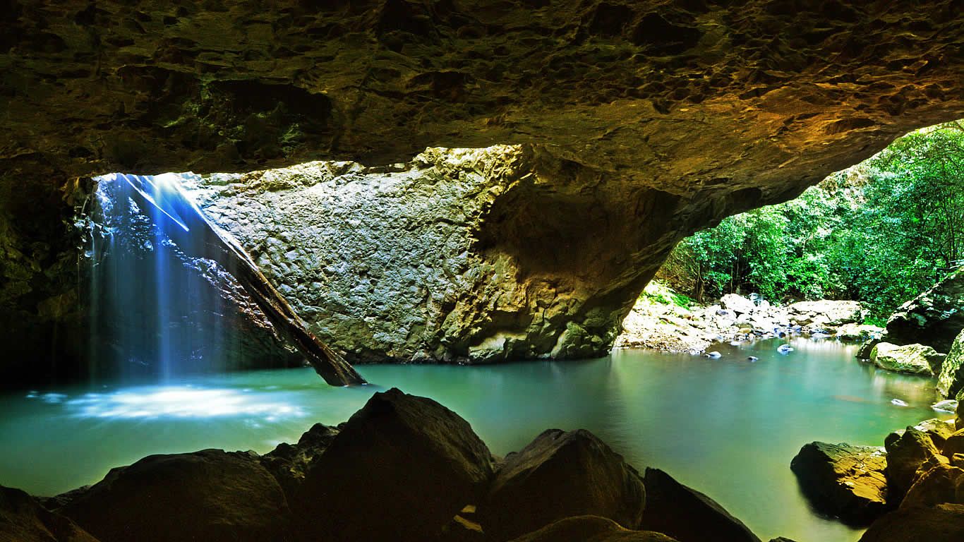 Natural Bridge at Springbrook N.P. in Queensland, Australia
