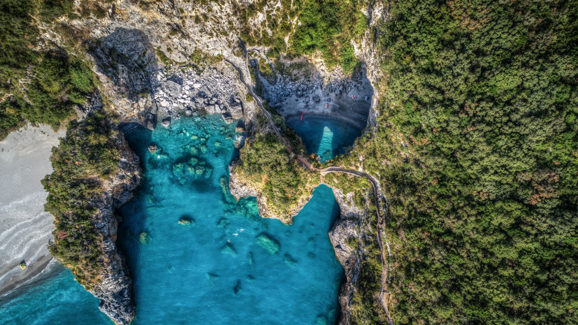 Plage d'Arco Magno, Calabre, Italie