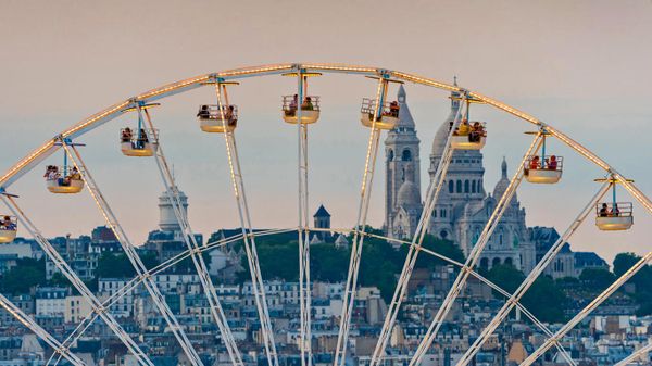 Ferris wheel in the Tuileries Garden in Paris, France