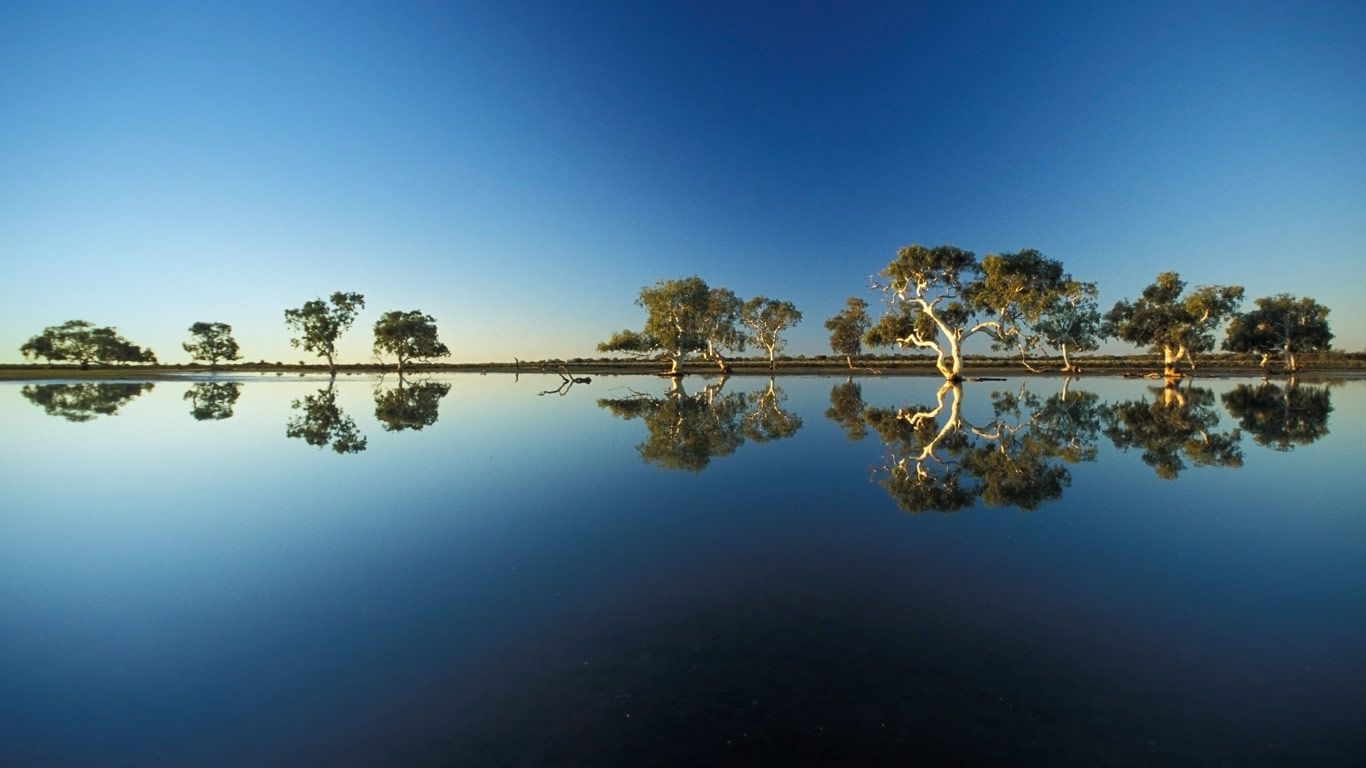 A billabong in Wooleen Station, Western Australia