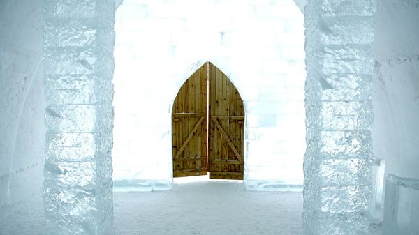 Ice hotel near Quebec City, Ste-Catherine-de-la-Jacques-Cartier, Quebec