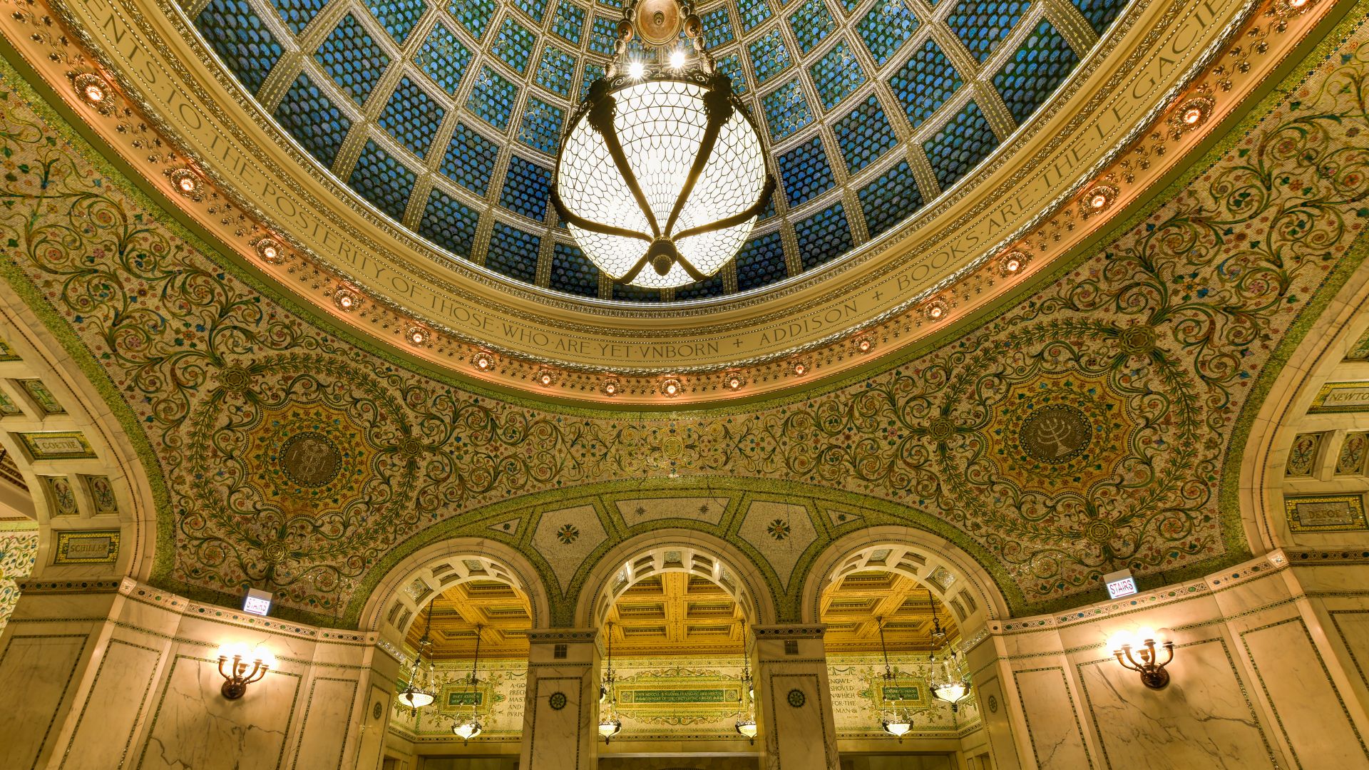 Tiffany Dome, Chicago Cultural Centre, Illinois, United States