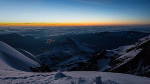 The Bernese Alps from Jungfraujoch railway station in Switzerland (© Markus Eichenberger Photo/Nimia)(Bing New Zealand)