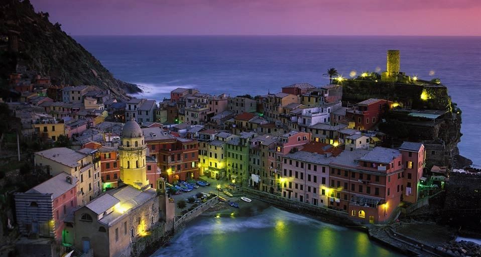 Picturesque town of Vernazza located in northwestern Italy