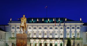 Presidential Palace and the monument of Prince Jozef Poniatowski, Warsaw, Poland --SIME/eStock Photo &copy; (Bing United States)