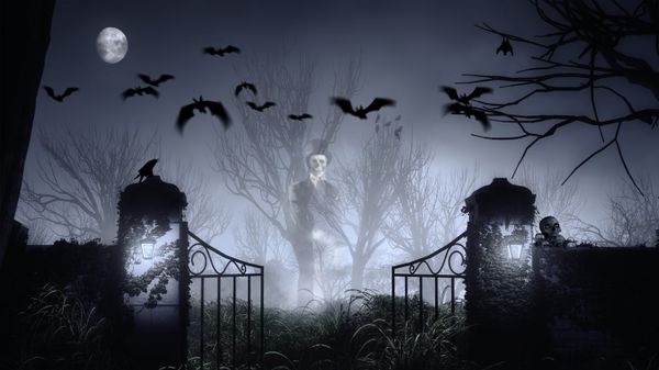 A haunted graveyard