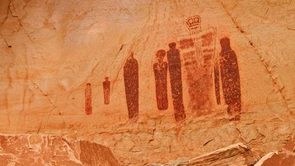Rock art at the Great Gallery of Horseshoe Canyon, Canyonlands National Park, Utah