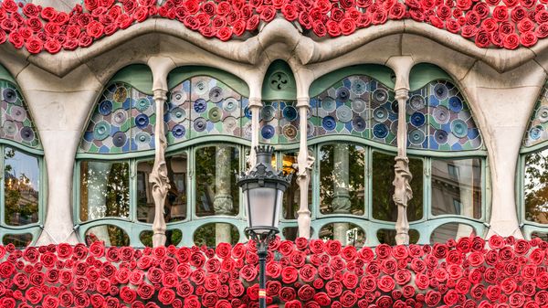 Casa Batlló de Gaudí, Barcelona, España